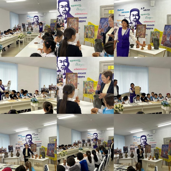 Көшпелі мұражай қызметкерлерімен кездесу